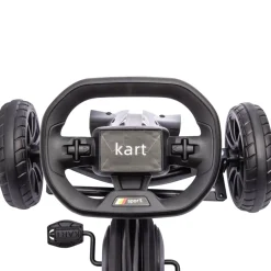Kart infantil a pedales Go Kart Homcom altura regulable negro 58,5x58x100 cm