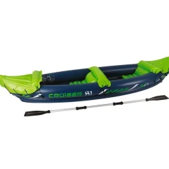Kayak hinchable Cruiser X1 XQ Max 2 asientos con remo verde/azul 53x81x325 cm