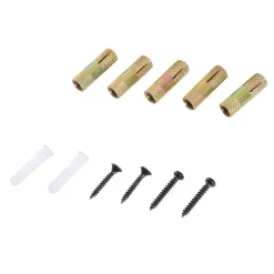 Kit de herrajes Homcom para puertas correderas negro 200 cm