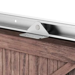 Kit de herrajes para puerta corredera Homcom inox 186 cm
