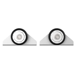Kit de herrajes para puerta corredera Homcom inox 186 cm