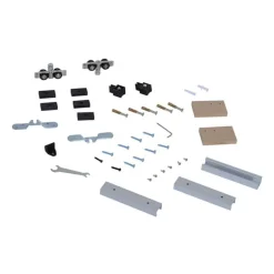 Kit de herrajes para puerta corredera Homcom marrón 3,06x200x3,05 cm