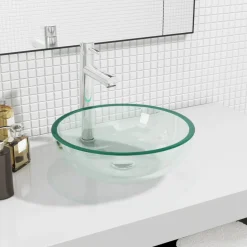 Lavabo Aquarium transparente Ø35x12 cm