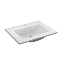 Lavabo Aries sin rebosadero blanco 60x45 cm