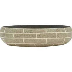 Lavabo de encimera Livha ovalado cerámica 15x59x40 cm