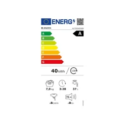 Lavadora carga frontal Aspes AL7202AIDVBX 7kg 1200 rpm 12 programas A inox 60 cm