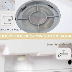 Lavavajillas compacto Homcom 4 servicio 6 programas blanco 45 cm
