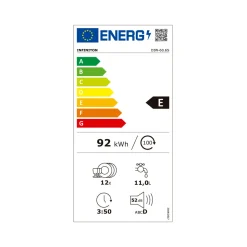Lavavajillas Infiniton DIW-60.6S 12 servicios 7 programas E inox 59,8 cm