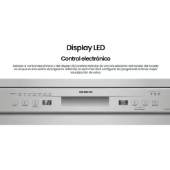 Lavavajillas Infiniton DIW-60.6S 12 servicios 7 programas E inox 59,8 cm