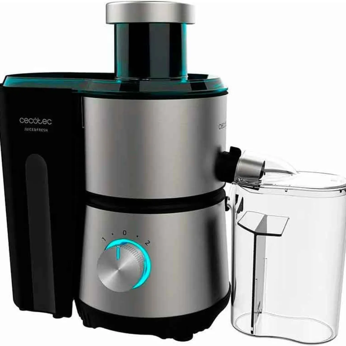 Licuadora orbital Juice&Fresh 400 Titan Black Cecotec 400W 2000 rpm 2 velocidades inox/negro