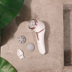 Lima eléctrica Cecotec Bamba SkinCare 3 discos intercambiables blanco/rosa