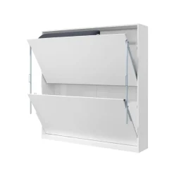 Litera abatible Matilda con somieres y esclera blanco 90x190 cm
