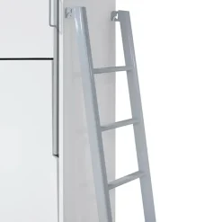 Litera abatible Matilda con somieres y esclera blanco 90x190 cm