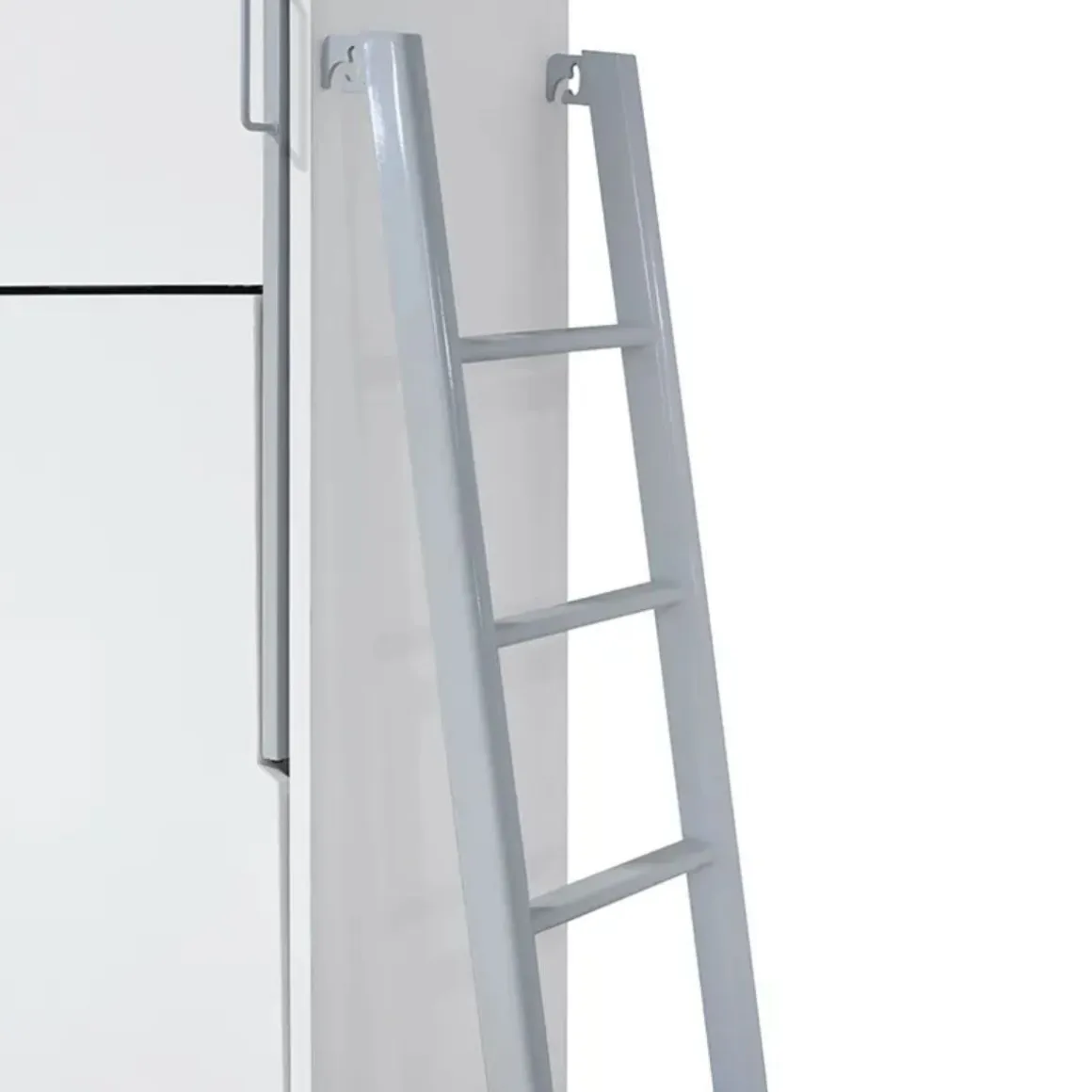 Litera abatible Matilda con somieres y esclera blanco 90x190 cm