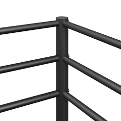 Litera Red estructura de acero negro 111x195x79,5 cm