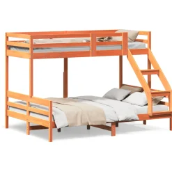 Litera Sorte 2 camas madera maciza 80x200/140x200 cm