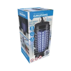 Lámpara anti insectos 1W con bandeja extraíble LED 25m2 negro