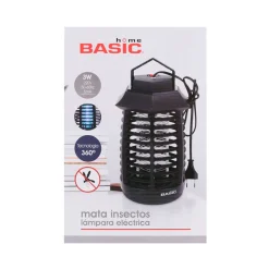 Lámpara antimosquitos Basic Home 3W negro