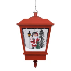 Lámpara de exterior Laponia luz LED + decoración navideña rojo