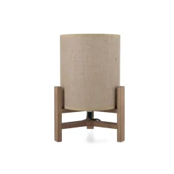 Lámpara de mesa Nora Vinthera marrón/beige 30x19 cm
