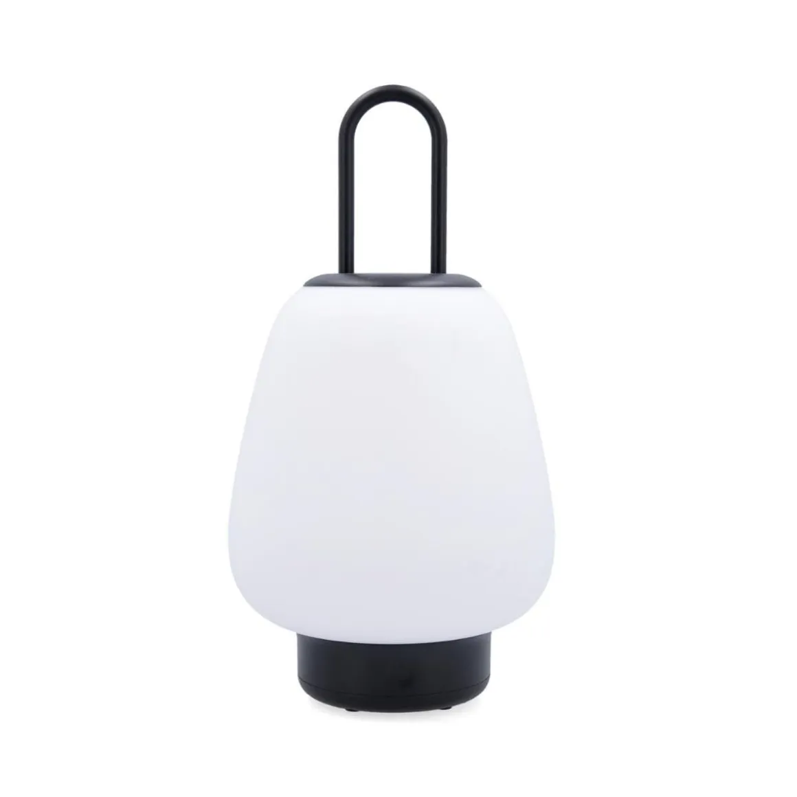 Lámpara de mesa Nora Vinthera exterior inalámbrica blanco/negro 31x15 cm