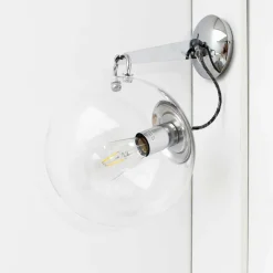 Lámpara de pared Bubble Wall plata Ø20 cm