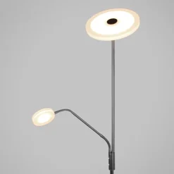 Lámpara de pie Bayani Lumit con lámpara de lectura Ø25x179 cm