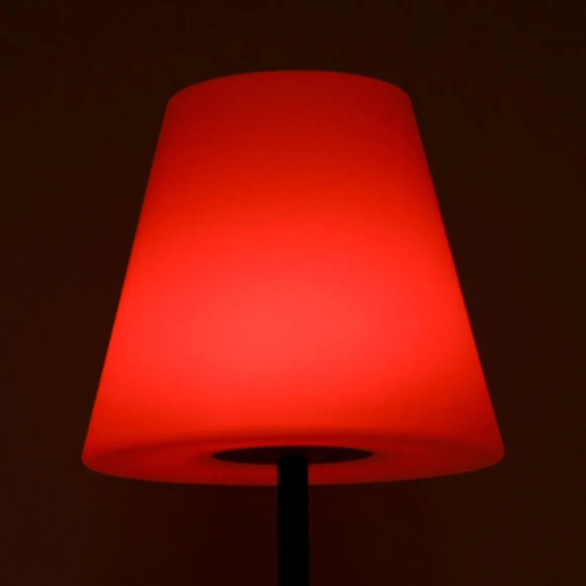 Lámpara de pie Biana Lumit portátil LED RGB con USB + mando blanco Ø34x150 cm