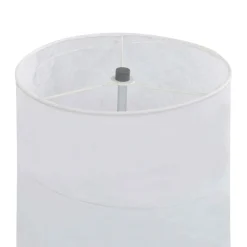 Lámpara de pie con soporte 60W E27 blanco Ø22x121 cm
