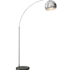 Lámpara de pie Modde Homcom 40W poste ajustable negro/plata 170-180x110-115x30 cm
