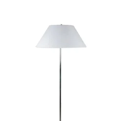 Lámpara de pie Natália Lumit 40W blanco/cromo Ø50x157 cm