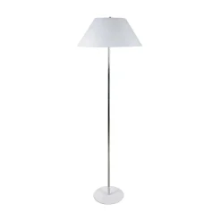 Lámpara de pie Natália Lumit 40W blanco/cromo Ø50x157 cm