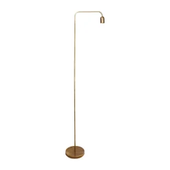 Lámpara de pie Space Lumit 60W latón dorado 150x20x400 cm