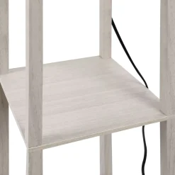 Lámpara de pie Tahi Homcom 40W 3 estantes 160x26 cm