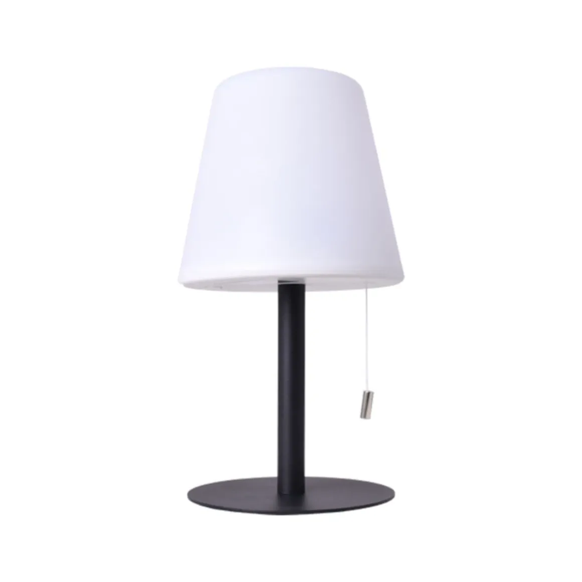 Lámpara de sobremesa Biana Lumit LED RGB con USB blanco Ø16x30 cm