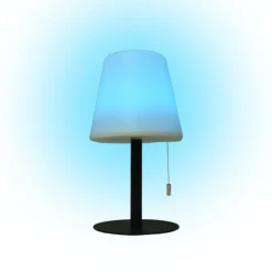 Lámpara de sobremesa Biana Lumit LED RGB con USB blanco Ø16x30 cm