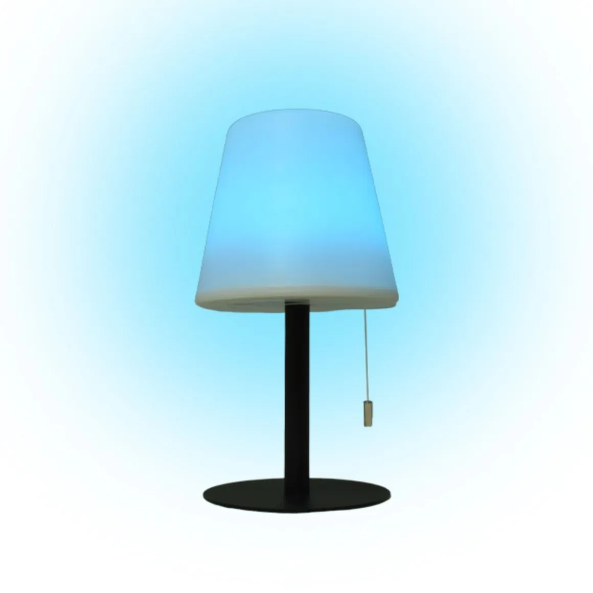 Lámpara de sobremesa Biana Lumit LED RGB con USB blanco Ø16x30 cm