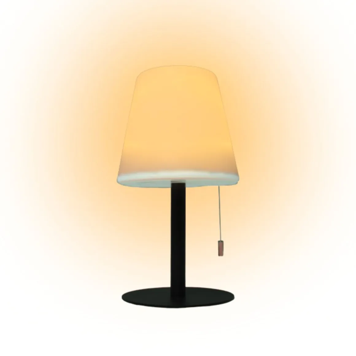 Lámpara de sobremesa Biana Lumit LED RGB con USB blanco Ø16x30 cm