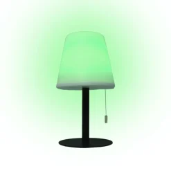 Lámpara de sobremesa Biana Lumit LED RGB con USB blanco Ø16x30 cm