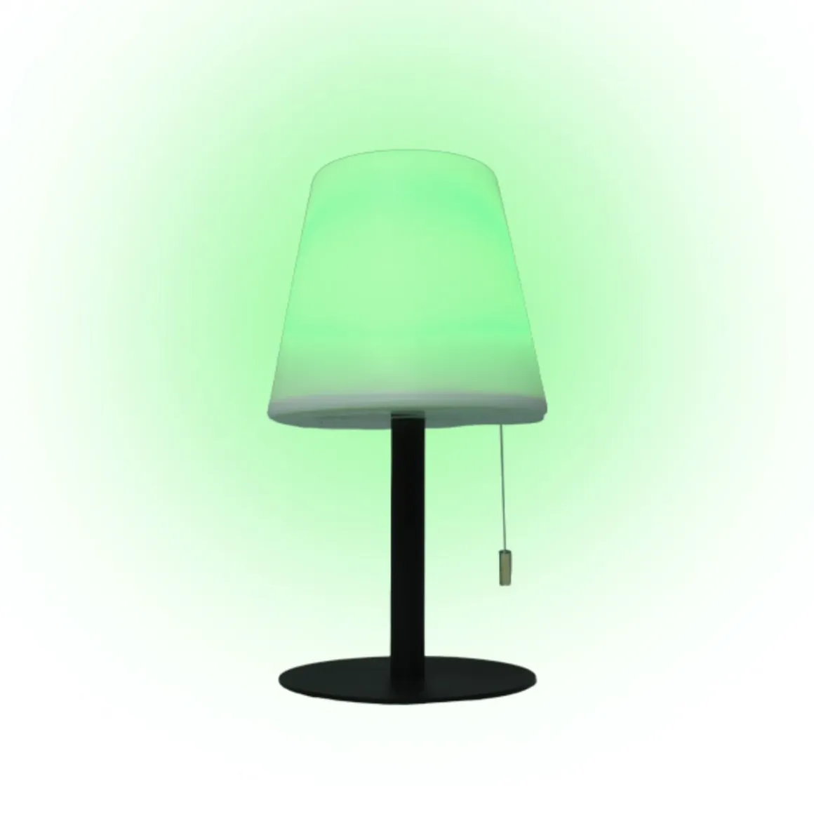 Lámpara de sobremesa Biana Lumit LED RGB con USB blanco Ø16x30 cm
