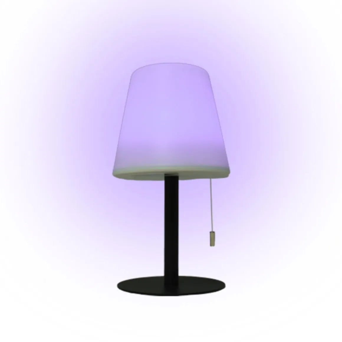 Lámpara de sobremesa Biana Lumit LED RGB con USB blanco Ø16x30 cm