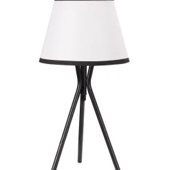 Lámpara de sobremesa Tina Homcom 40W blanco/negro Ø25x50 cm