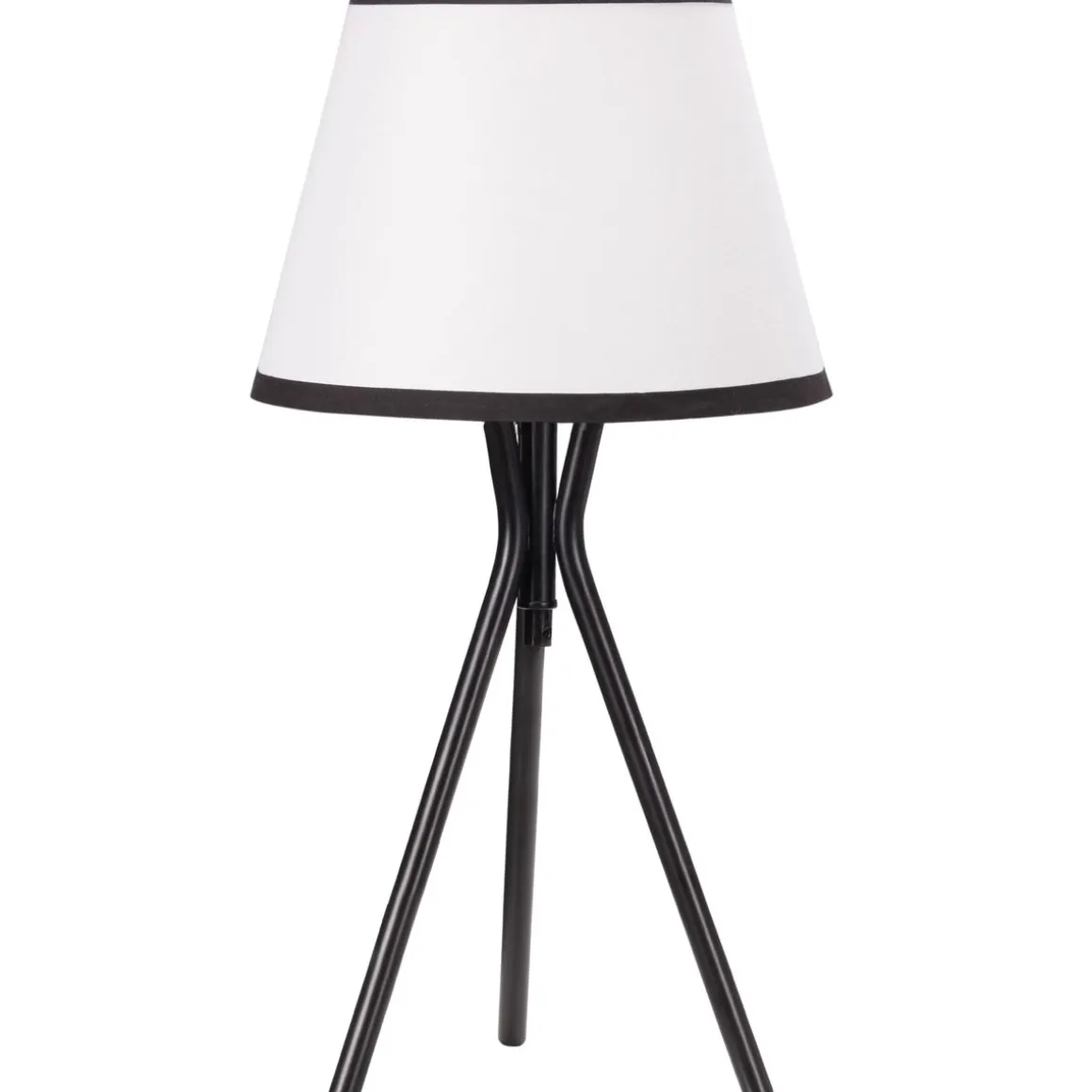 Lámpara de sobremesa Tina Homcom 40W blanco/negro Ø25x50 cm