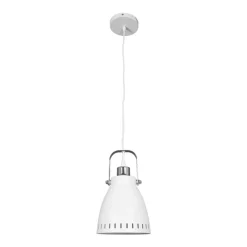 Lámpara de techo Brooklyn Lumit 60W altura regulable blanco Ø17 cm