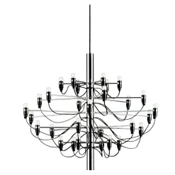 Lámpara de techo Castle 30 diseño imperial 30 portalámparas negro Ø86 cm