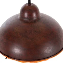Lámpara de techo colgante Norvika negro/bronce 150x35,5x35,5 cm