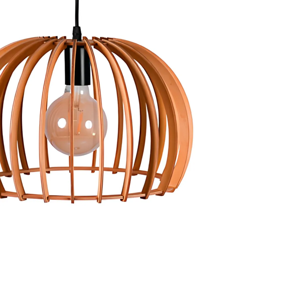 Lámpara de techo Ganges Bel Air 40W altura regulable madera Ø35 cm