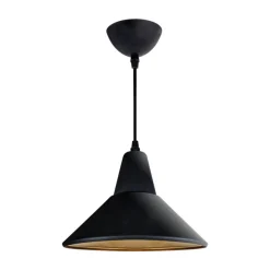 Lámpara de techo Gilberto Lumit 60W altura regulable negro/dorado