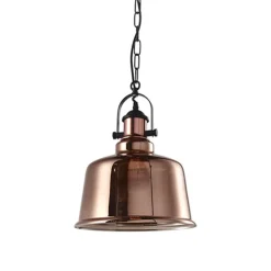 Lámpara de techo Lila Lumit 40W altura regulable cobre Ø30 cm