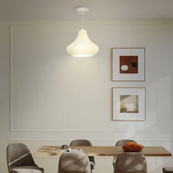 Lámpara de techo Luzentra Homcom 25W luz cálida 3000K blanco Ø22x180 cm